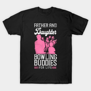 Bowling Dad Daughter Father T-Shirt